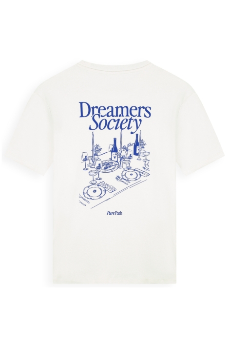 Pure Path witte heren t-shirt | Achteraanzicht