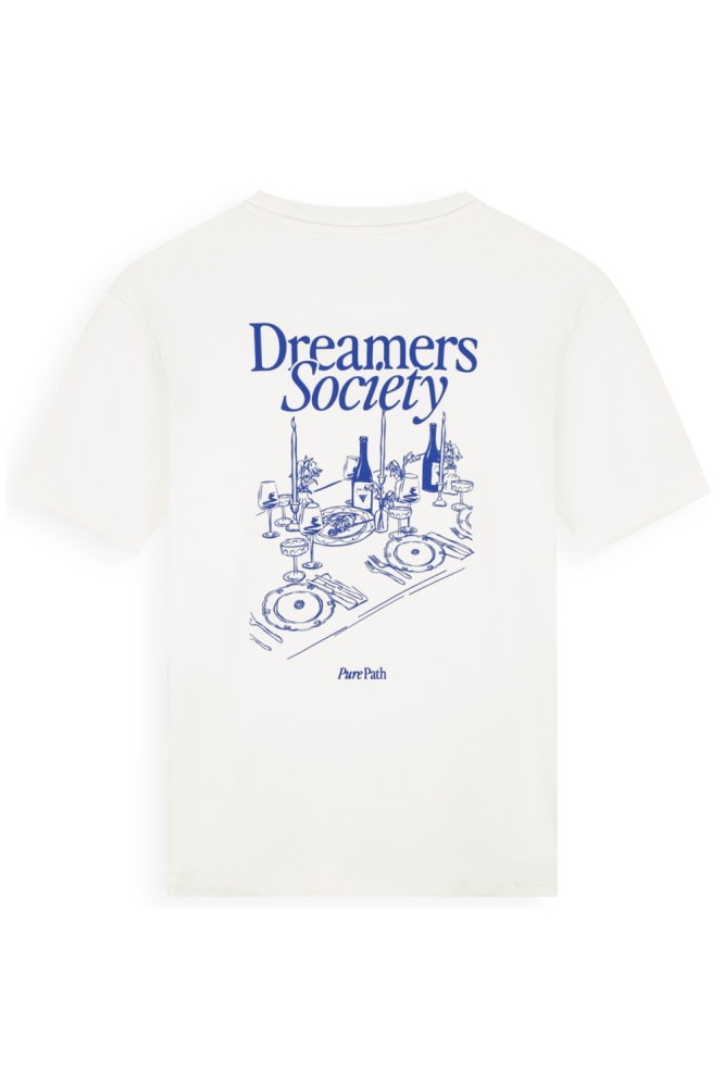 Pure Path witte heren t-shirt | Achteraanzicht