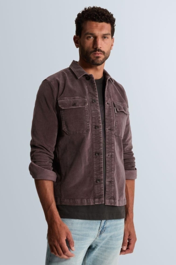 Cast Iron Overhemd VELOURS OVERSHIRT MET GARMENT DYE WASSING CSI2609230 4163