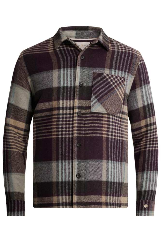 Jack & Jones paarse heren overhemd | Vooraanzicht