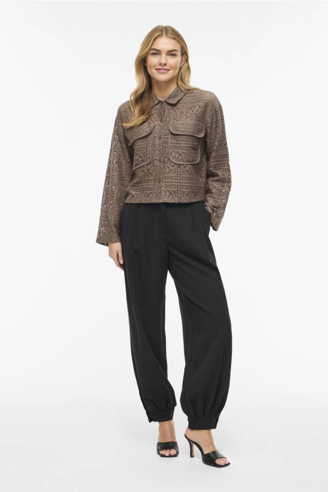 Vila bruine dames blouse | Model