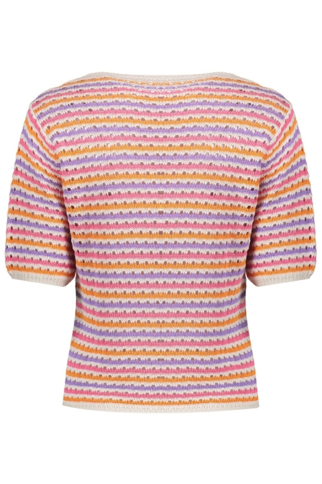 Geisha multi color dames trui | Achteraanzicht