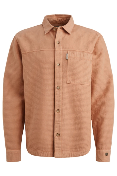Cast Iron oranje heren overhemd | Vooraanzicht