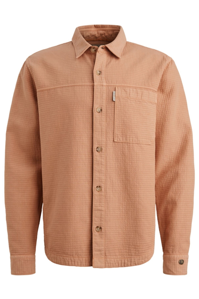 Cast Iron oranje heren overhemd | Vooraanzicht