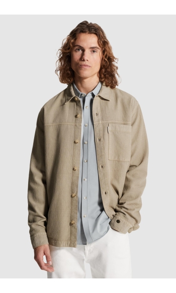 SHIRT JACKET MET BORSTZAK EN ALLOVER STRUCTUUR CSI2603224 8023