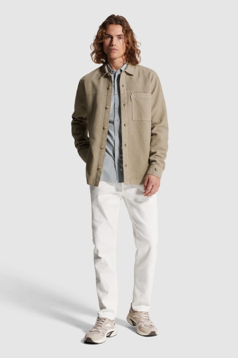 Cast Iron taupe heren overhemd | Model