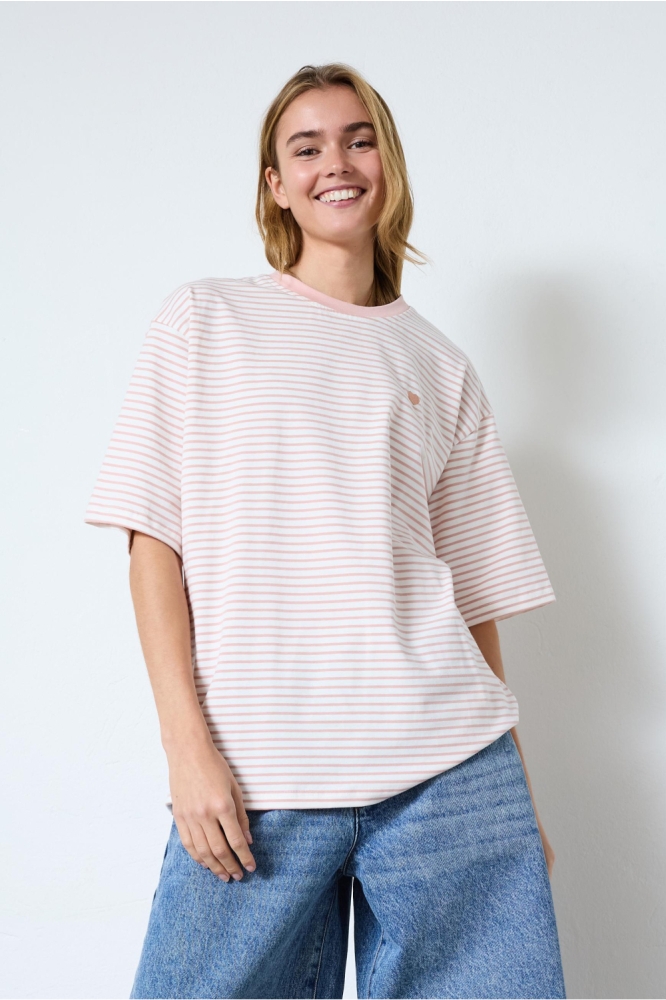 SisterS point roze dames t-shirt | Model vooraanzicht