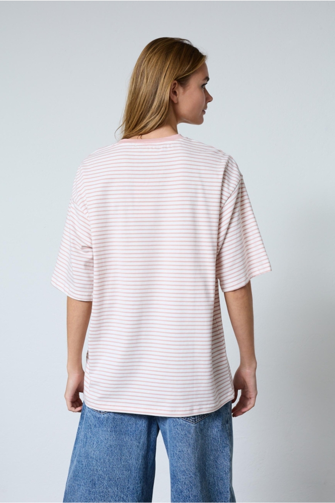 SisterS point roze dames t-shirt | Model achteraanzicht