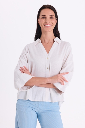 Freequent Blouse FQLAVA SHIRT 207870 BRILLIANT WHITE
