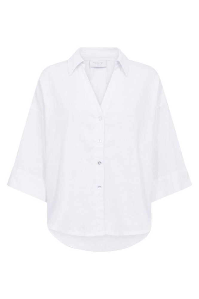 Freequent witte dames blouse | Vooraanzicht