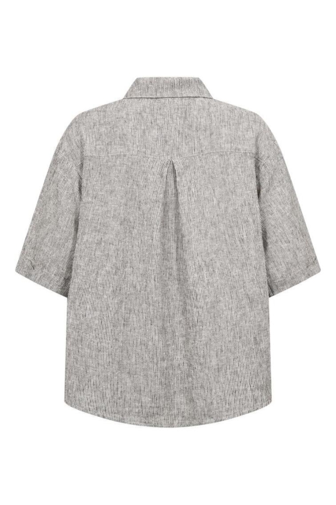 Freequent beige dames blouse | Achteraanzicht