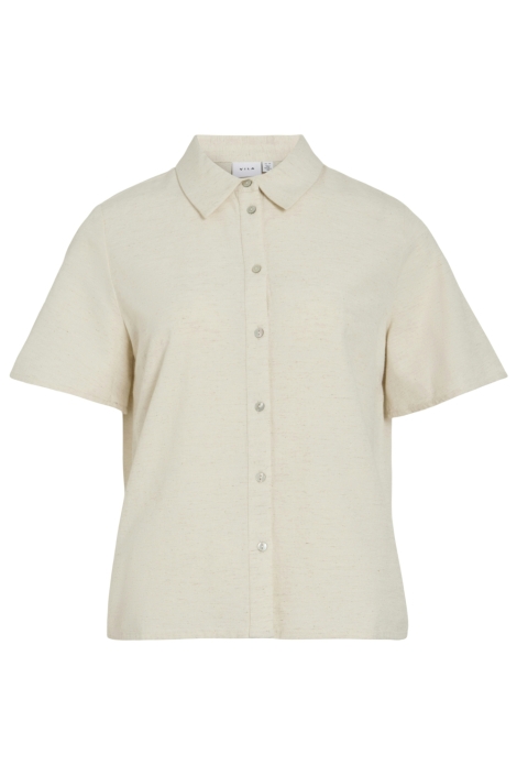 Vila beige dames blouse | Vooraanzicht