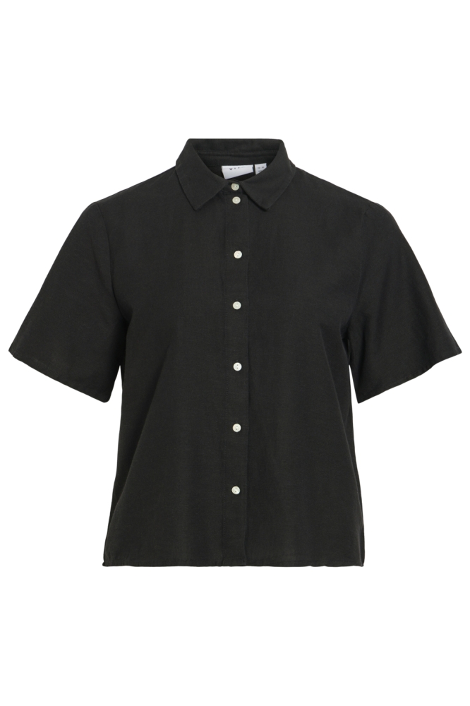 Vila zwarte dames blouse | Vooraanzicht