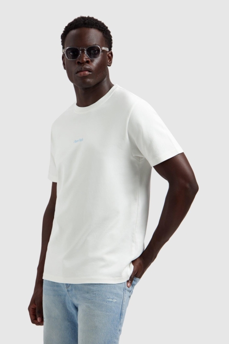 Pure Path witte heren t-shirt | Model vooraanzicht