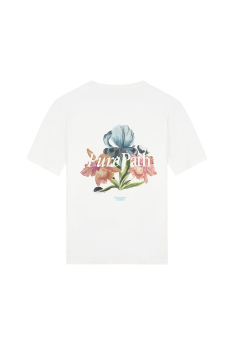 Pure Path witte heren t-shirt | Achteraanzicht
