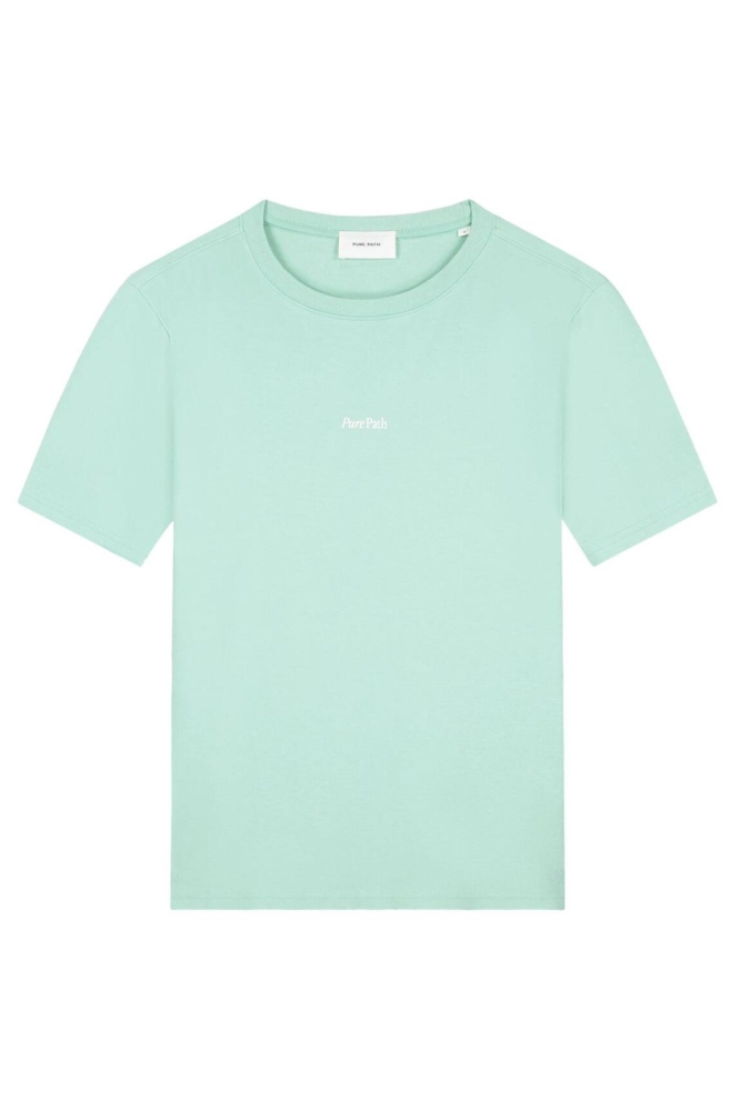 Pure Path groene heren t-shirt | Vooraanzicht