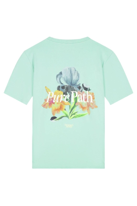 Pure Path groene heren t-shirt | Achteraanzicht
