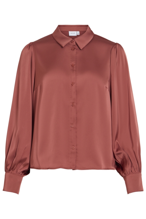 Vila oranje dames blouse | Vooraanzicht