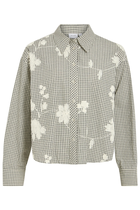 Vila beige dames blouse | Vooraanzicht