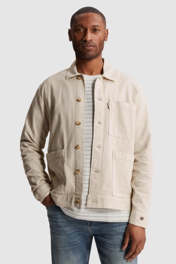 Cast Iron Overhemd SHIRT JACKET VAN SLUBKATOEN MET BORSTZAK CSI2604256 7014