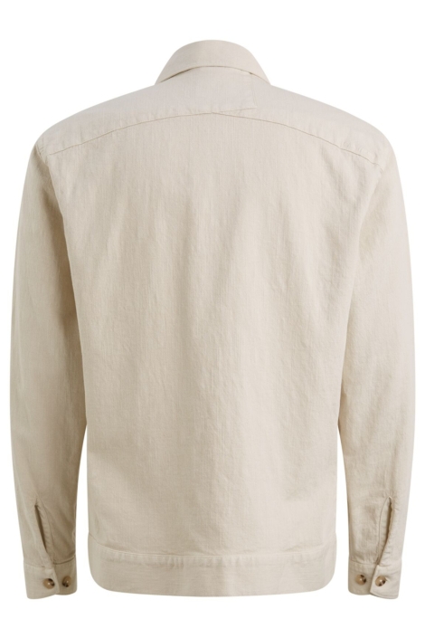 Cast Iron beige heren overhemd | Achteraanzicht