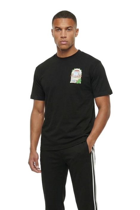 Malelions zwarte heren t-shirt | Model vooraanzicht