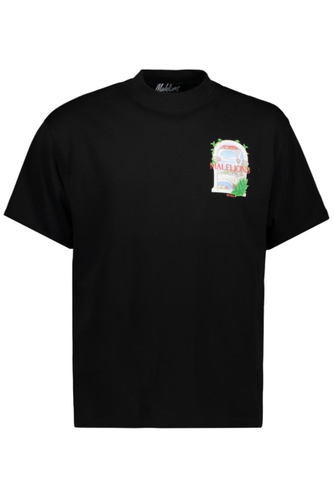 Malelions zwarte heren t-shirt | Vooraanzicht