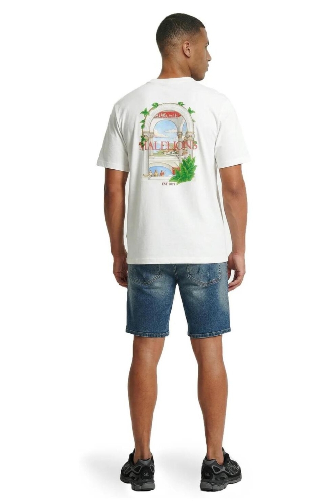 Malelions witte heren t-shirt | Model