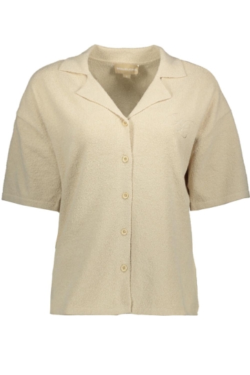 Malelions Blouse EMBLEM BOUCLE SHIRT MWC30026027 SAND
