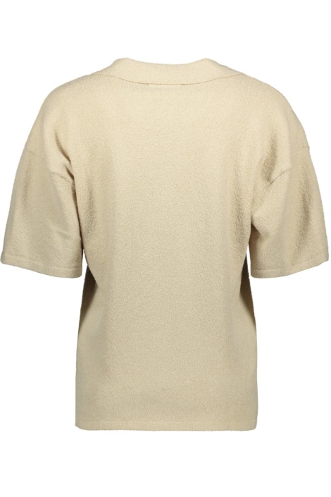 Malelions zand dames blouse | Achteraanzicht