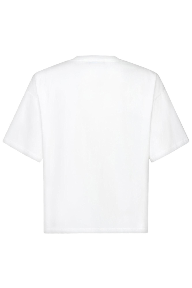 Ydence witte dames t-shirt | Achteraanzicht