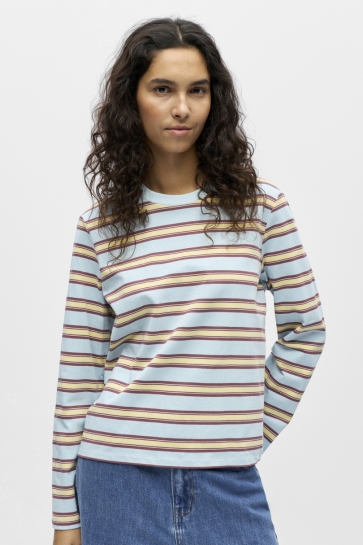 Object T-shirt OBJRYA LS LO TOP 143 23048417 Winter Sky/Rose Brown