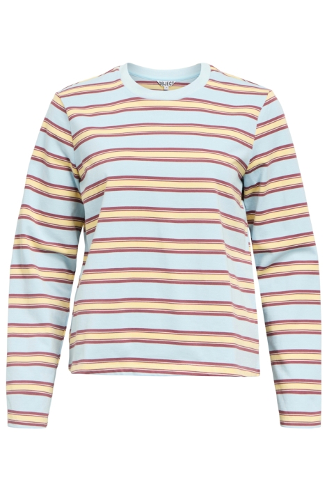 Object blauwe dames t-shirt | Vooraanzicht