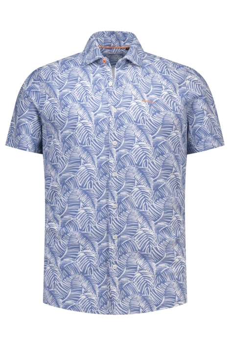 NZA blauwe heren overhemd | Vooraanzicht