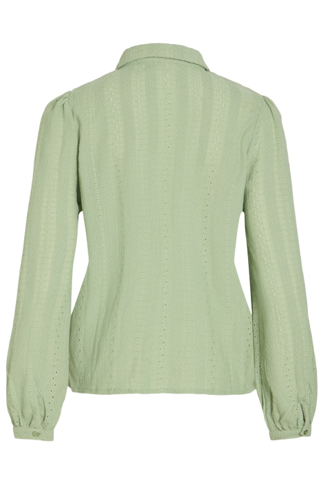 Vila groene dames blouse | Achteraanzicht