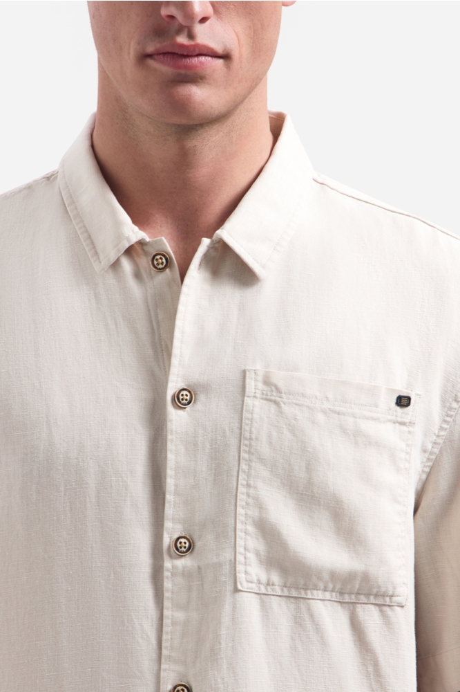 NO-EXCESS beige heren overhemd | Close up