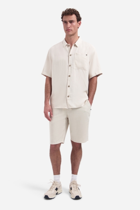 NO-EXCESS beige heren overhemd | Model