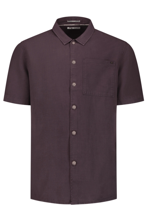 NO-EXCESS bruine heren overhemd | Vooraanzicht