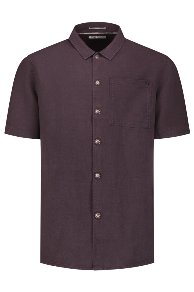 NO-EXCESS bruine heren overhemd | Vooraanzicht