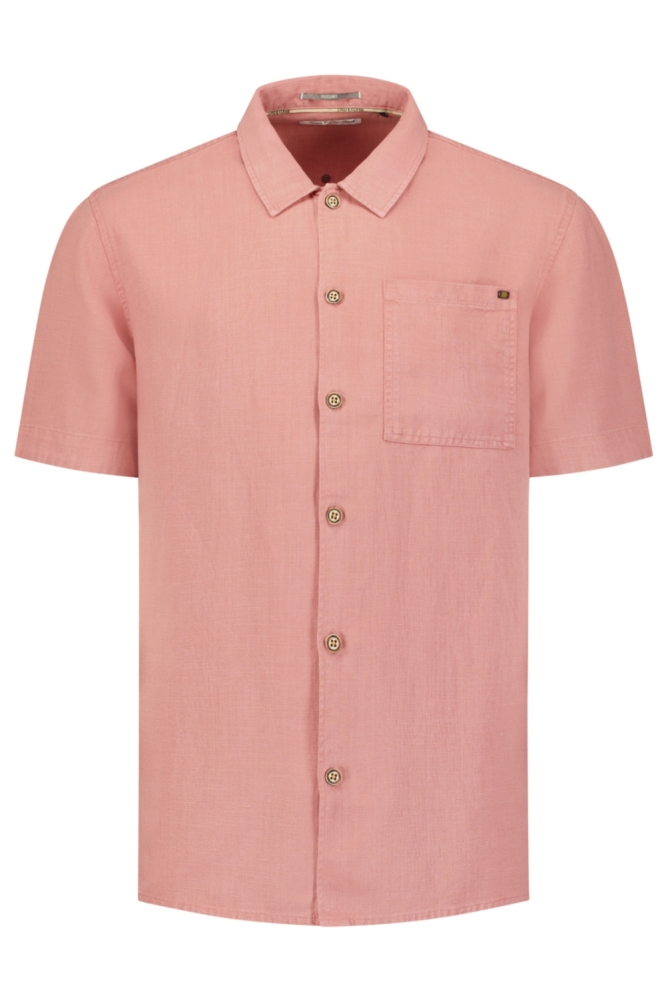 NO-EXCESS roze heren overhemd | Vooraanzicht