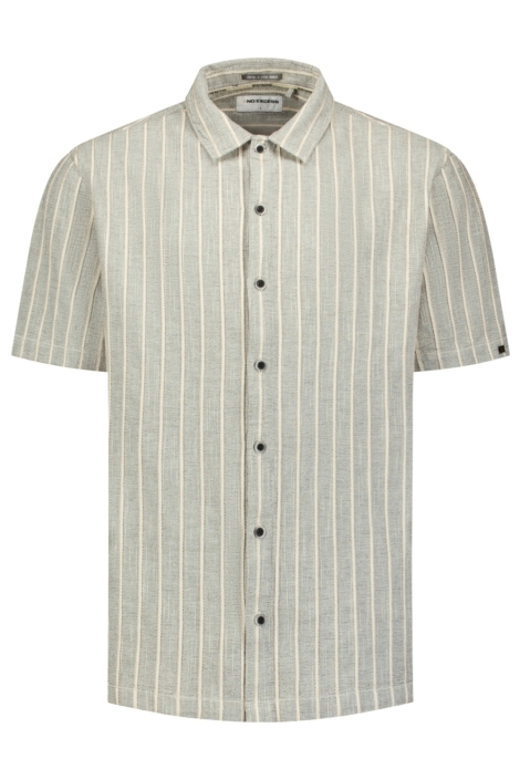 NO-EXCESS zand heren overhemd | Vooraanzicht