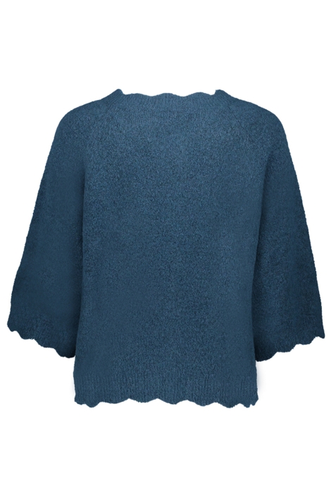 Geisha blauwe dames vest | Achteraanzicht