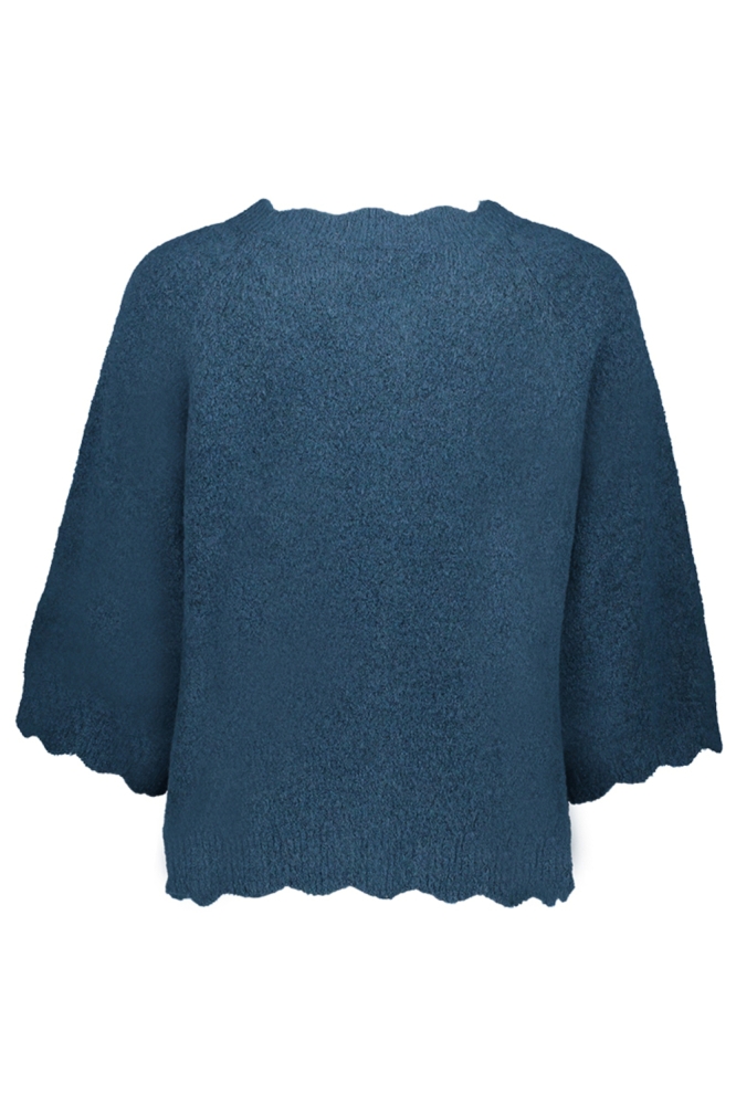Geisha blauwe dames vest | Achteraanzicht