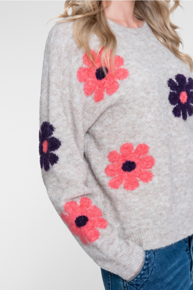 Geisha zand dames trui | Kleurstaal