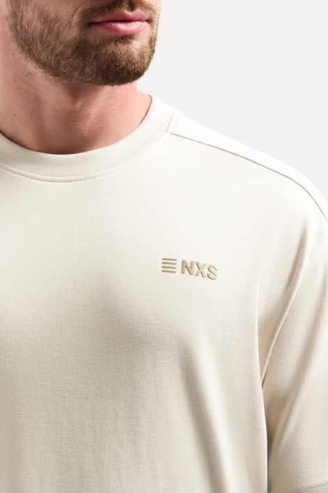 NO-EXCESS beige heren t-shirt | Close up
