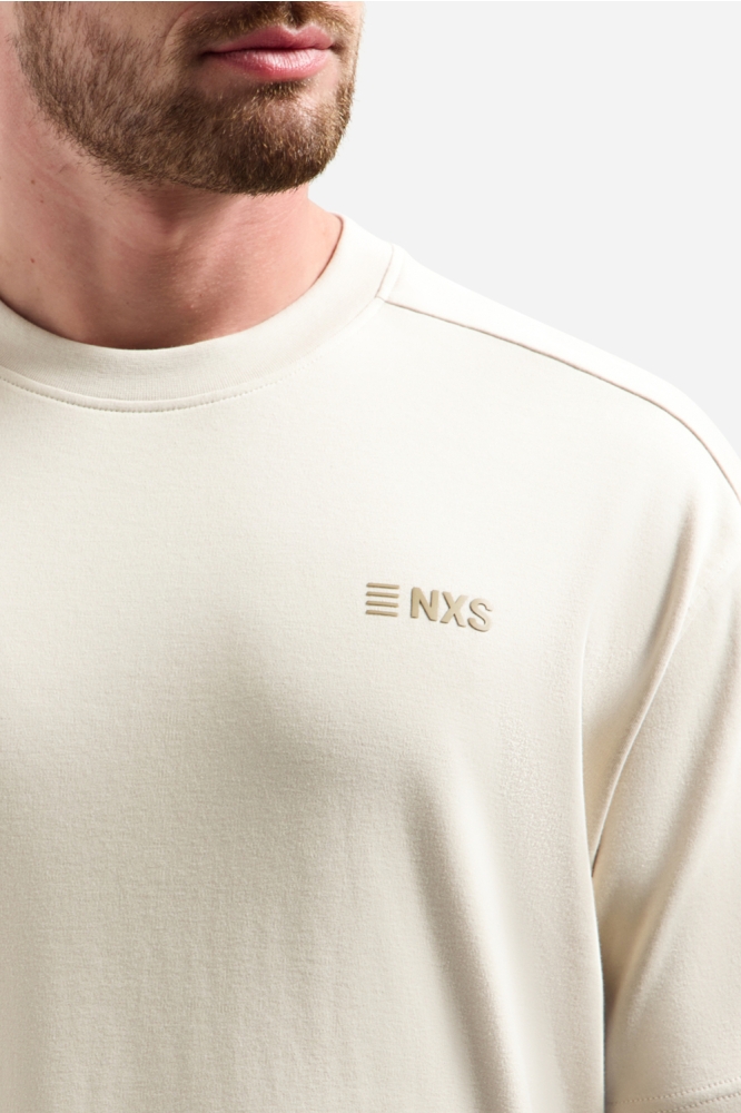 NO-EXCESS beige heren t-shirt | Close up