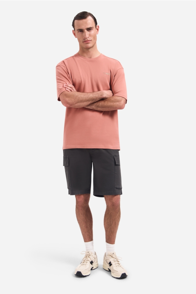 NO-EXCESS roze heren t-shirt | Model