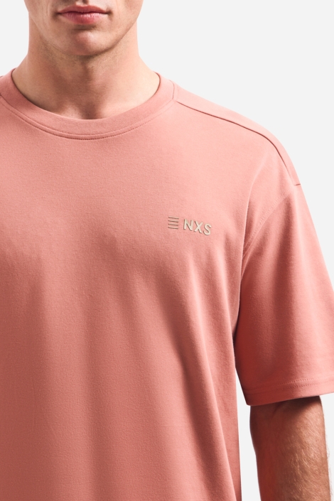 NO-EXCESS roze heren t-shirt | Close up