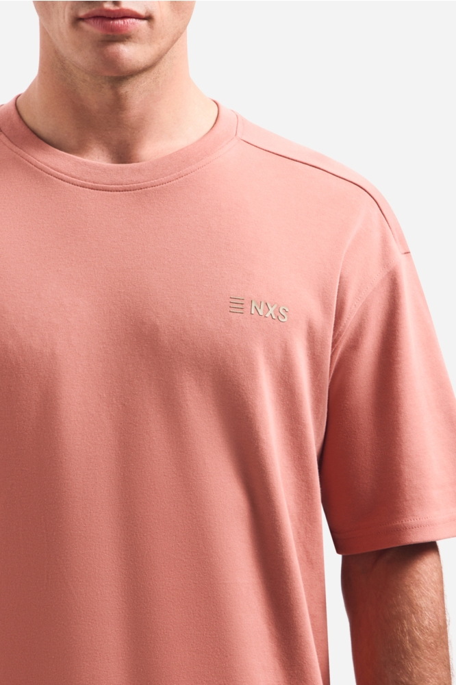 NO-EXCESS roze heren t-shirt | Close up