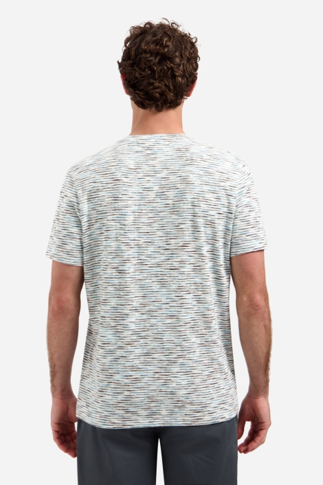 NO-EXCESS witte heren t-shirt | Model achteraanzicht